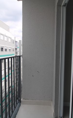 Apartamento para alugar com 37m², 2 quartos e sem vagaSacada