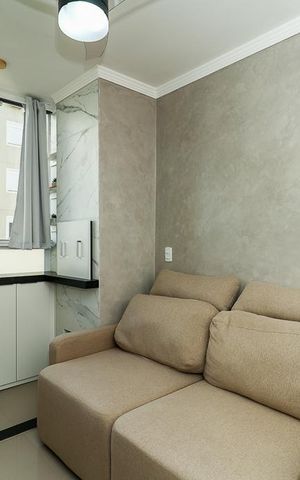 Apartamento à venda com 45m², 2 quartos e 1 vagaSala