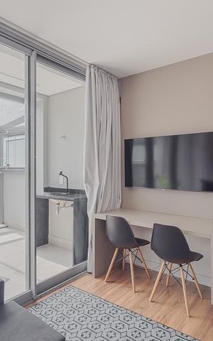 Studio à venda com 39m², 1 quarto e 1 vagaStudio