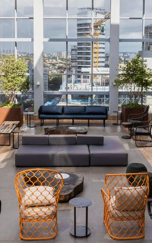 Studio à venda com 39m², 1 quarto e 1 vagaTerraço