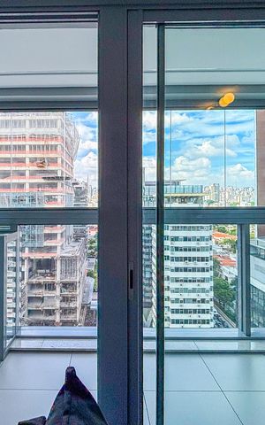 Studio para alugar com 29m², 1 quarto e sem vaga Studio para alugar com 29m², 1 quarto e sem vagaVaranda