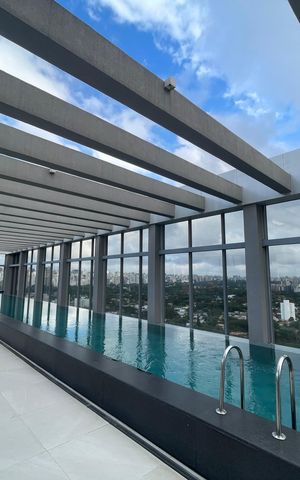 Studio para alugar com 29m², 1 quarto e sem vaga Studio para alugar com 29m², 1 quarto e sem vagaÁrea comum - Piscina