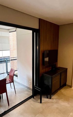 Studio para alugar com 32m², 1 quarto e 1 vaga Studio para alugar com 32m², 1 quarto e 1 vagaSala