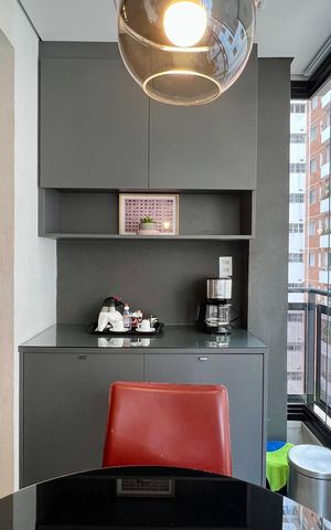 Studio para alugar com 32m², 1 quarto e 1 vaga Studio para alugar com 32m², 1 quarto e 1 vagaVaranda