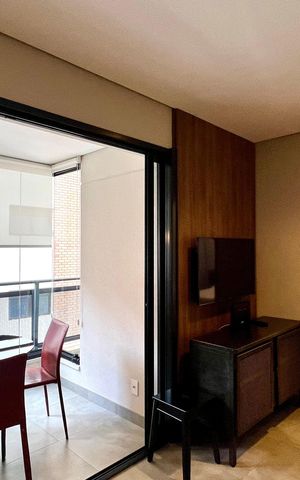 Studio para alugar com 32m², 1 quarto e 1 vaga Studio para alugar com 32m², 1 quarto e 1 vagaSala