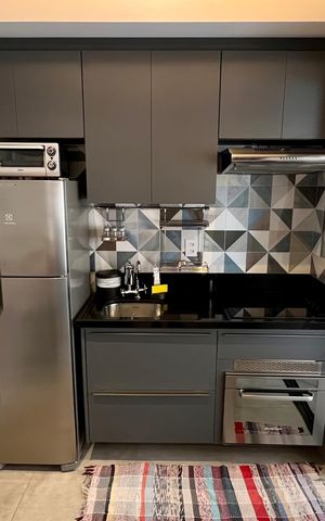 Studio para alugar com 32m², 1 quarto e 1 vaga Studio para alugar com 32m², 1 quarto e 1 vagaCozinha