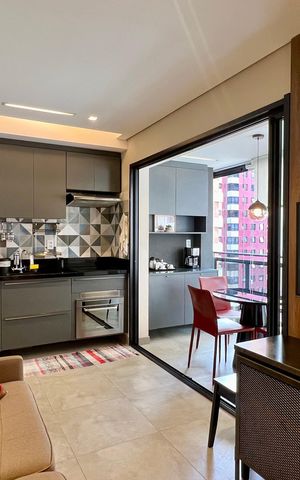 Studio para alugar com 32m², 1 quarto e 1 vaga Studio para alugar com 32m², 1 quarto e 1 vagaSala