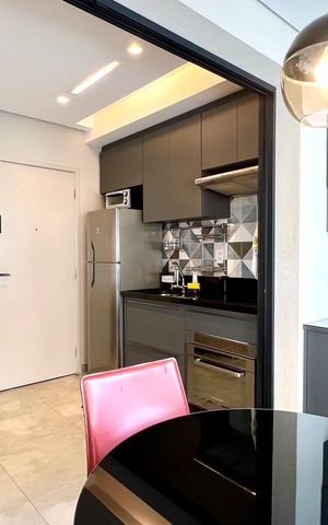 Studio para alugar com 32m², 1 quarto e 1 vaga Studio para alugar com 32m², 1 quarto e 1 vagaVaranda
