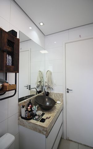 Apartamento à venda com 77m², 3 quartos e 2 vagasQuarto 1 - Suíte Banheiro