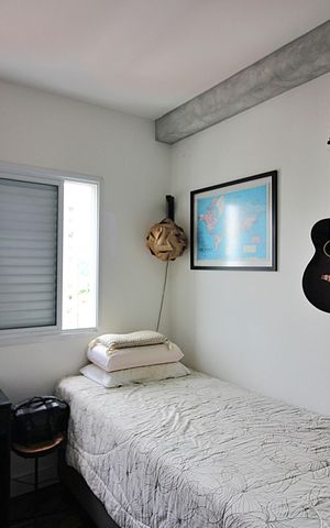 Apartamento à venda com 77m², 3 quartos e 2 vagasQuarto 2