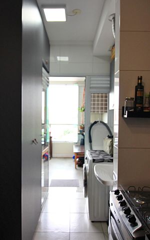 Apartamento à venda com 77m², 3 quartos e 2 vagasCozinha e Área de Serviço