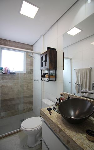 Apartamento à venda com 77m², 3 quartos e 2 vagasQuarto 1 - Suíte Banheiro