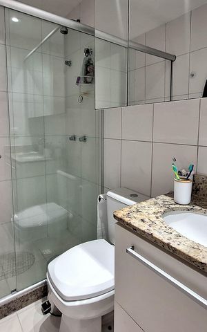 Apartamento à venda com 94m², 3 quartos e 2 vagas Apartamento à venda com 94m², 3 quartos e 2 vagasBanheiro Social