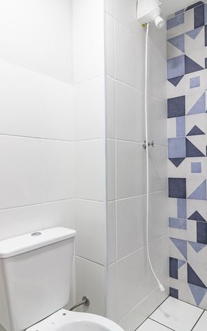 Apartamento para alugar com 30m², 1 quarto e sem vaga Apartamento para alugar com 30m², 1 quarto e sem vagaBanheiro da Suíte