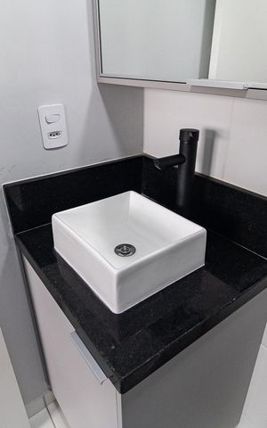 Apartamento para alugar com 30m², 1 quarto e sem vaga Apartamento para alugar com 30m², 1 quarto e sem vagaBanheiro da Suíte