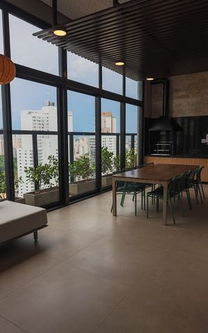 Apartamento para alugar com 45m², 1 quarto e 1 vaga Apartamento para alugar com 45m², 1 quarto e 1 vagaÁrea comum - Piscina