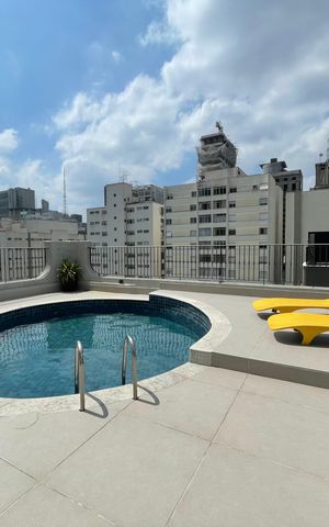 Apartamento para alugar com 70m², 1 quarto e 1 vaga Apartamento para alugar com 70m², 1 quarto e 1 vagaÁrea comum - Piscina