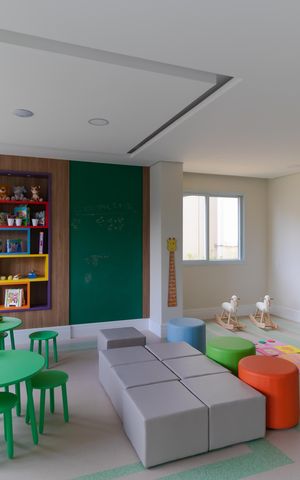 Apartamento à venda com 86m², 2 quartos e 2 vagas Apartamento à venda com 86m², 2 quartos e 2 vagasÁrea comum - Brinquedoteca