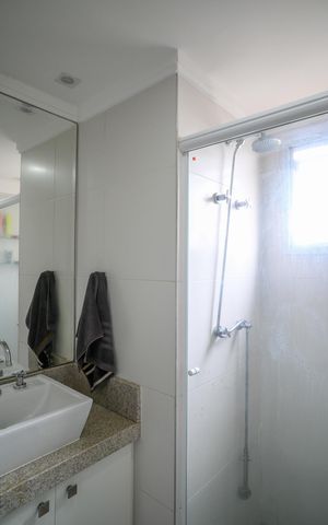 Apartamento à venda com 137m², 4 quartos e 2 vagas Apartamento à venda com 137m², 4 quartos e 2 vagasBanheiro Quarto 1 - Suite
