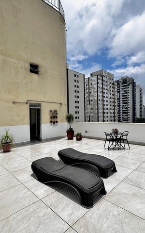 Apartamento à venda com 33m², 1 quarto e 1 vaga Apartamento à venda com 33m², 1 quarto e 1 vagaTerraço Salão de Festas