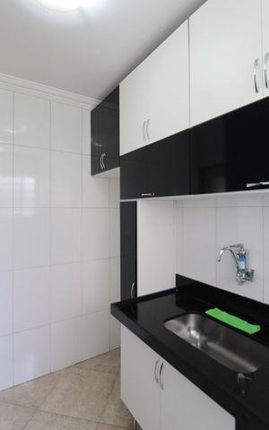 Apartamento à venda com 45m², 2 quartos e 1 vagaCozinha e Área de Serviço