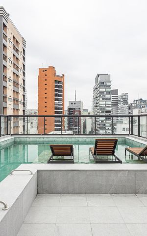 Studio para alugar com 30m², 1 quarto e sem vagaPiscina