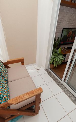 Apartamento à venda com 55m², 2 quartos e 1 vagaVaranda