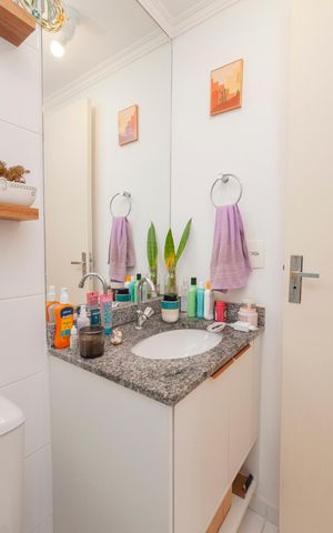 Apartamento à venda com 55m², 2 quartos e 1 vagaBanheiro 2