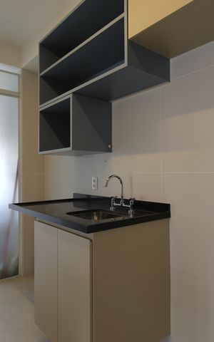 Apartamento à venda com 54m², 2 quartos e 1 vagaCozinha e Área de Serviço