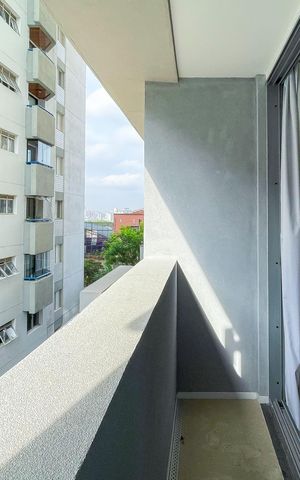Studio para alugar com 24m², 1 quarto e sem vagaVaranda
