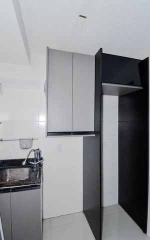 Apartamento para alugar com 39m², 2 quartos e 1 vagaCozinha e Área de Serviço