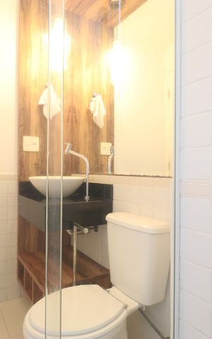 Apartamento à venda com 92m², 2 quartos e 2 vagasBanheiro Social