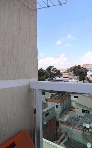 Apartamento à venda com 73m², 2 quartos e 2 vagasVaranda Quarto 1 