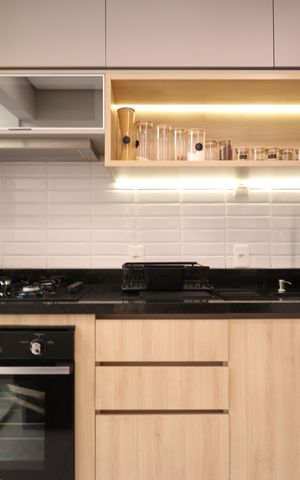 Apartamento para alugar com 72m², 2 quartos e 2 vagasCozinha e Área de Serviço