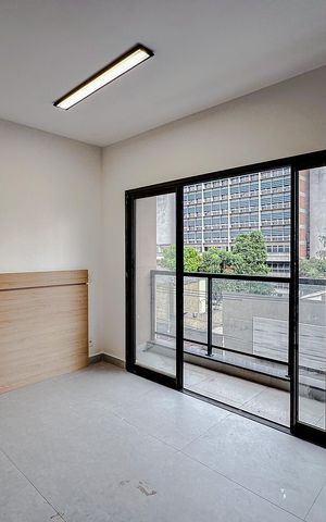 Studio para alugar com 28m², 1 quarto e sem vagaSala/Quarto