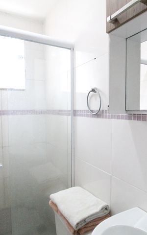 Casa de condomínio à venda com 112m², 3 quartos e 1 vagaBanheiro da suíte