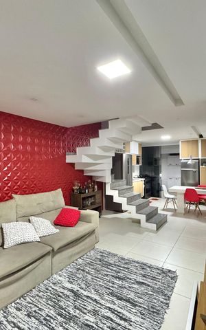 Casa de condomínio à venda com 172m², 3 quartos e 1 vaga Casa de condomínio à venda com 172m², 3 quartos e 1 vagaSala