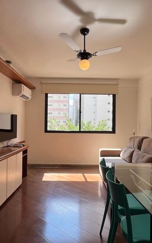 Apartamento para alugar com 58m², 1 quarto e 1 vaga Apartamento para alugar com 58m², 1 quarto e 1 vagaSala