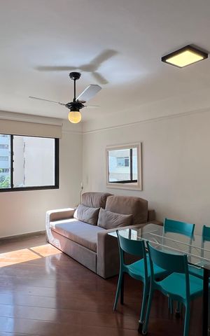 Apartamento para alugar com 58m², 1 quarto e 1 vaga Apartamento para alugar com 58m², 1 quarto e 1 vagaSala
