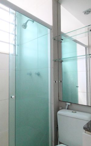 Apartamento à venda com 65m², 2 quartos e 1 vagaBanheiro da suíte