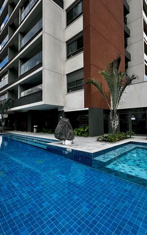 Studio para alugar com 26m², 0 quarto e sem vaga Studio para alugar com 26m², 0 quarto e sem vagaÁrea comum - Piscina
