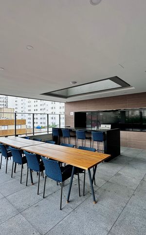 Studio para alugar com 26m², 0 quarto e sem vaga Studio para alugar com 26m², 0 quarto e sem vagaÁrea comum - Churrasqueira