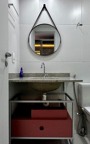 Studio para alugar com 26m², 0 quarto e sem vaga Studio para alugar com 26m², 0 quarto e sem vagaBanheiro
