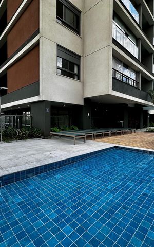 Studio para alugar com 26m², 0 quarto e sem vaga Studio para alugar com 26m², 0 quarto e sem vagaÁrea comum - Piscina