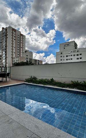 Studio para alugar com 26m², 0 quarto e sem vaga Studio para alugar com 26m², 0 quarto e sem vagaÁrea comum - Piscina