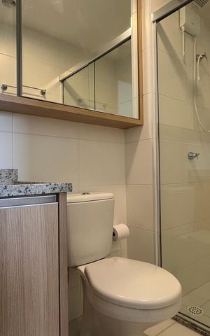 Studio à venda com 24m², 1 quarto e sem vaga Studio à venda com 24m², 1 quarto e sem vagaBanheiro da Suíte