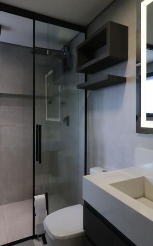Apartamento à venda com 117m², 3 quartos e 2 vagasBanheiro da Suíte