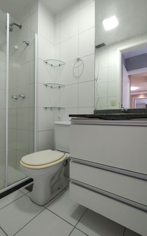 Apartamento à venda com 55m², 2 quartos e 1 vagaBanheiro da Suíte