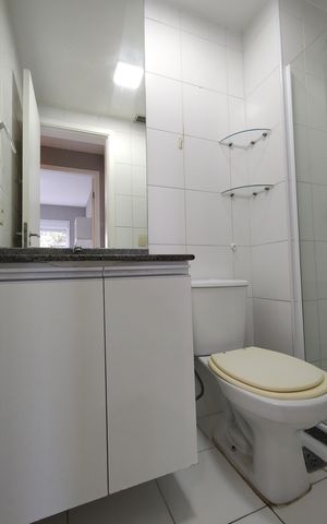 Apartamento à venda com 55m², 2 quartos e 1 vagaBanheiro Social