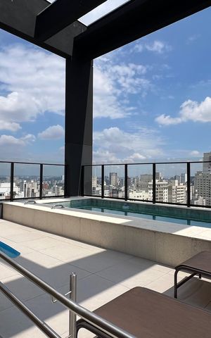 Studio para alugar com 27m², 1 quarto e sem vagaÁrea comum - Piscina